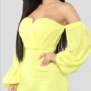 yellow chiffon jumpsuit